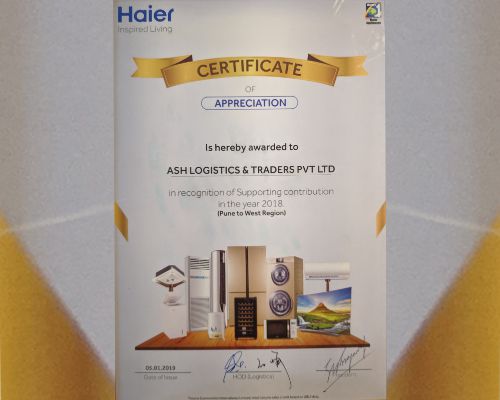 service partner award by Haier