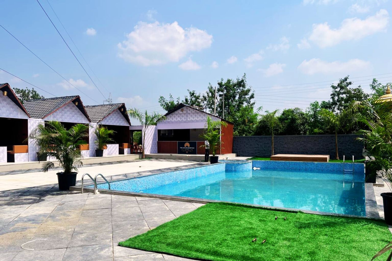 Luxury poolside hospitality experience