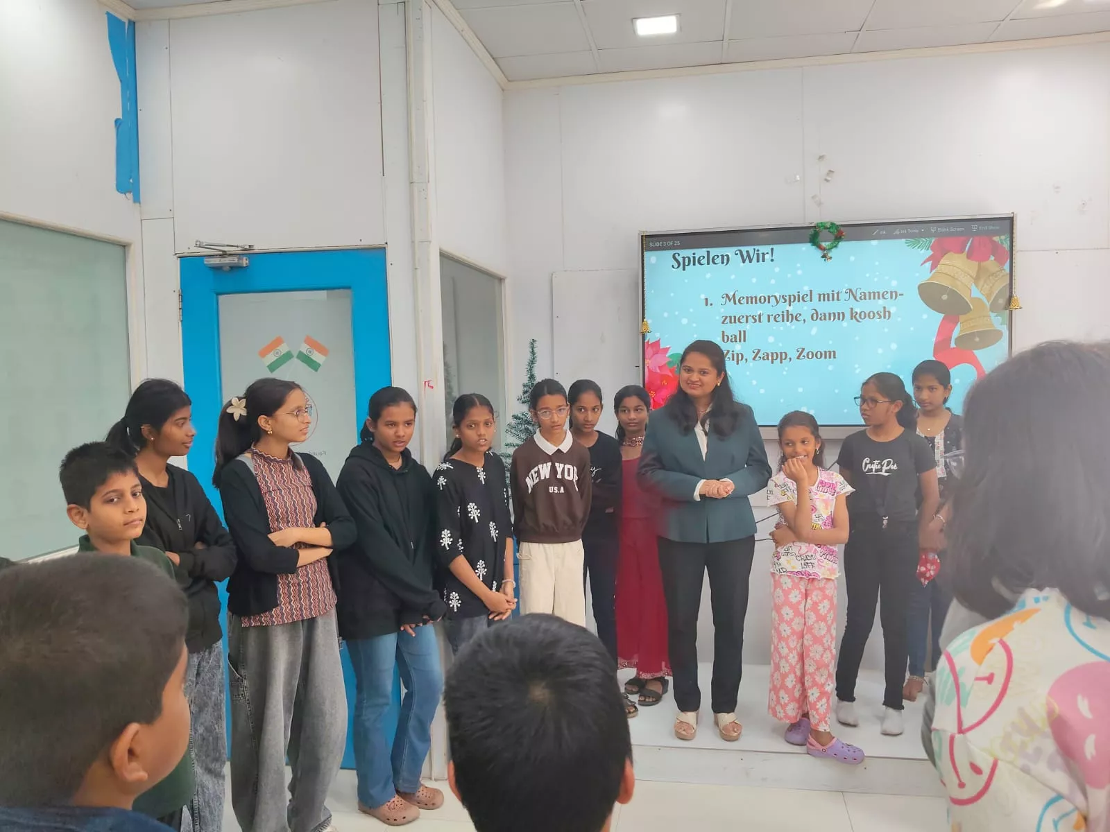 Interactive language learning session